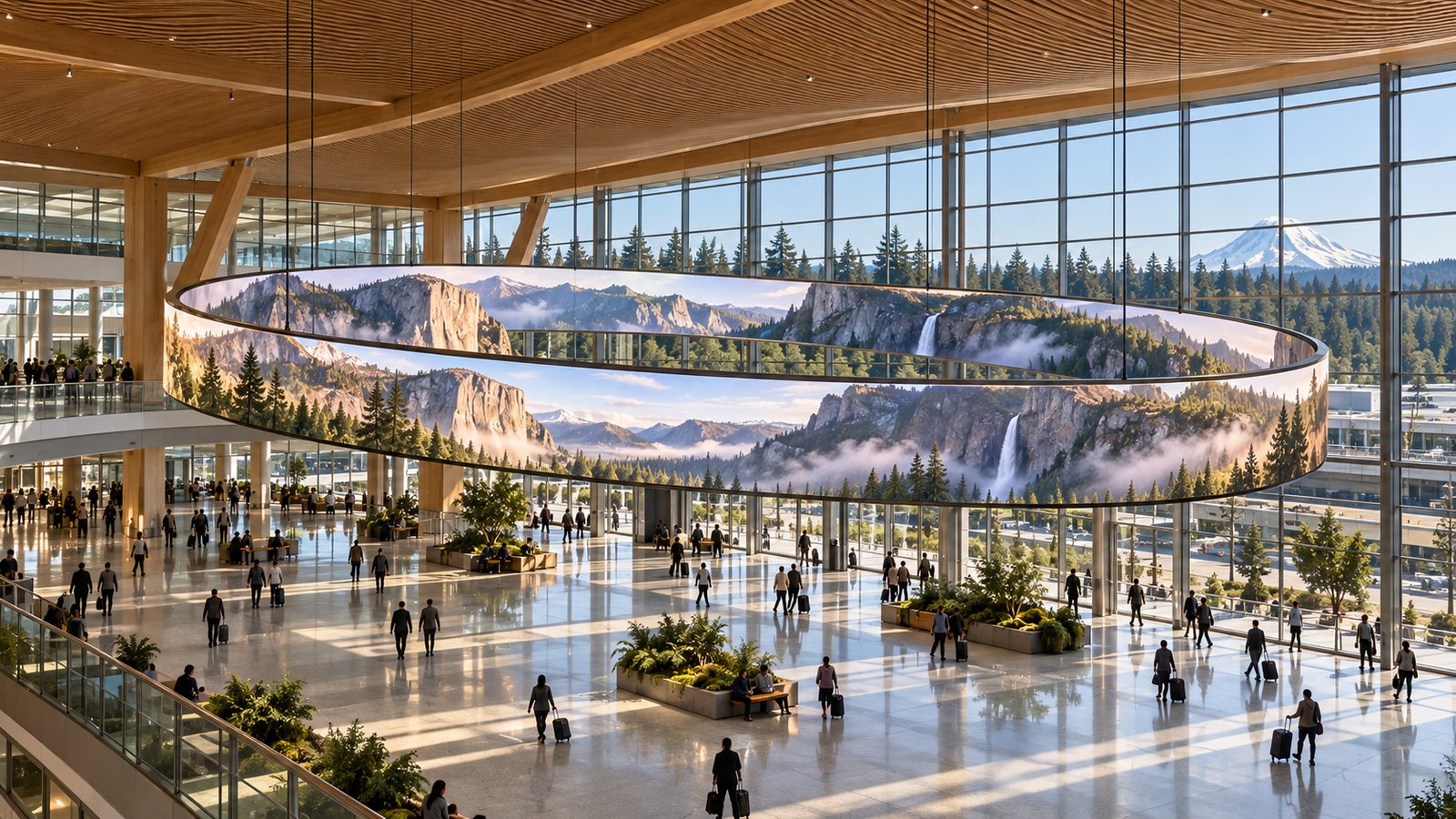 Terminal Ribbon — Airport terminal, Pacific Northwest