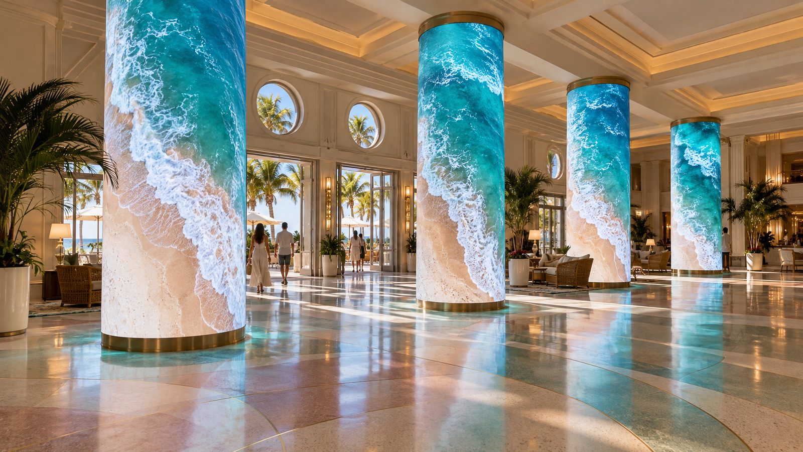 Ocean Columns — Hotel lobby, Miami Beach