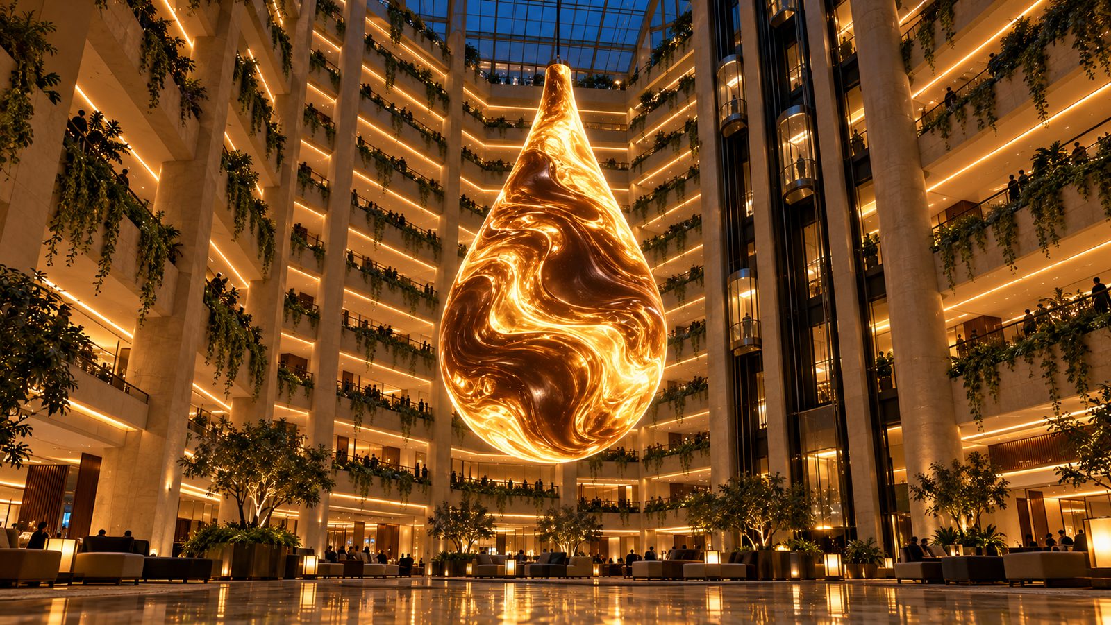 Droplet — Hotel atrium, Atlanta