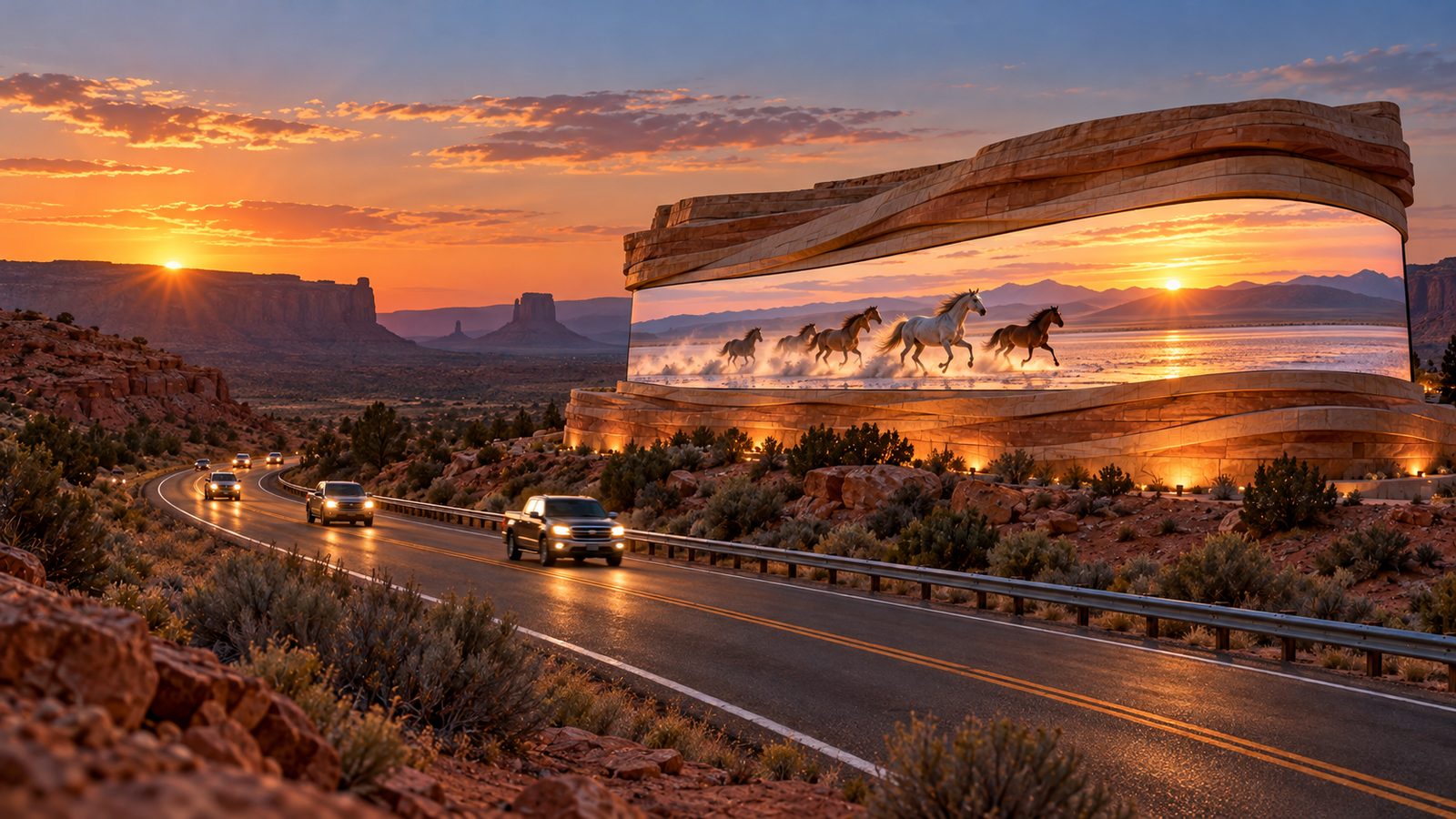 Desert Gateway — Desert highway, Southwest